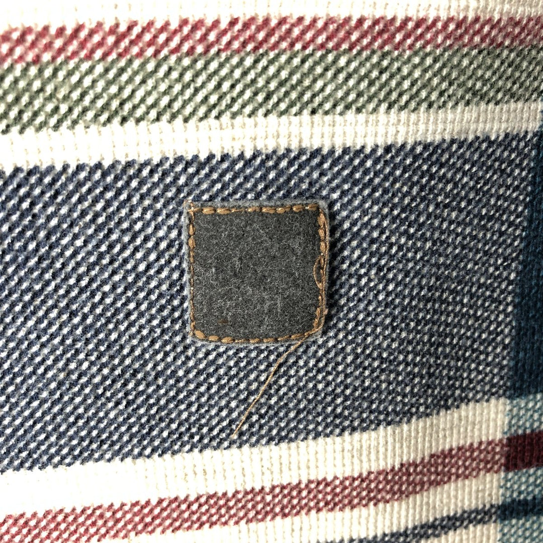 Ralph Lauren CHAPS long-sleeved checked polo shirt, men's size L cotton Beige type Vintage Second Hand