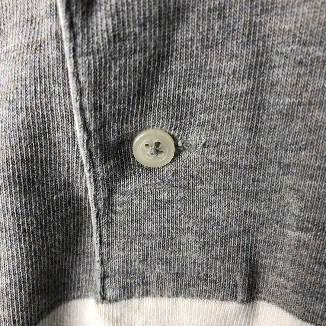 Ralph Lauren POLO by Ralph Lauren long sleeve polo shirt, men's size L cotton gray type Vintage Second Hand