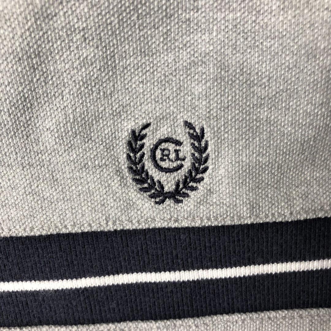 Ralph Lauren CHAPS long-sleeved polo shirt, men's size M cotton gray type Vintage Second Hand