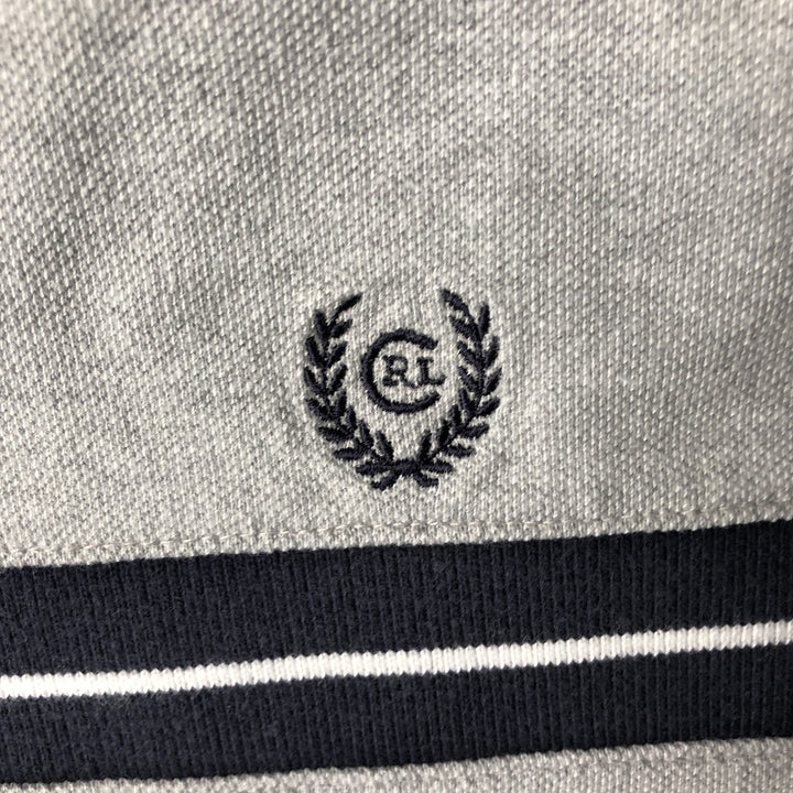 Ralph Lauren CHAPS long-sleeved polo shirt, men's size M cotton gray type Vintage Second Hand