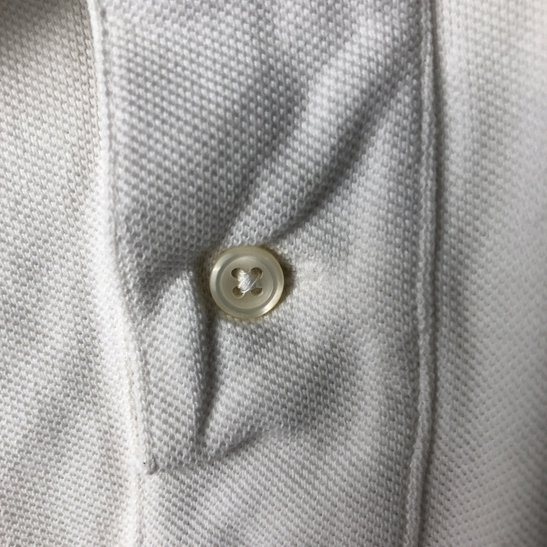 Ralph Lauren POLO by Ralph Lauren long sleeve polo shirt, men's XL size cotton white type Vintage Second Hand
