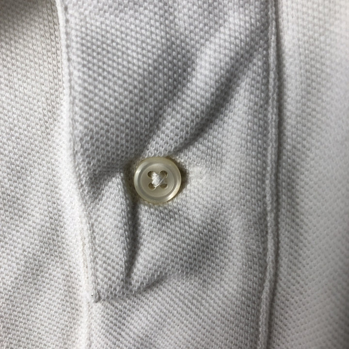 Ralph Lauren POLO by Ralph Lauren long sleeve polo shirt, men's XL size cotton white type Vintage Second Hand