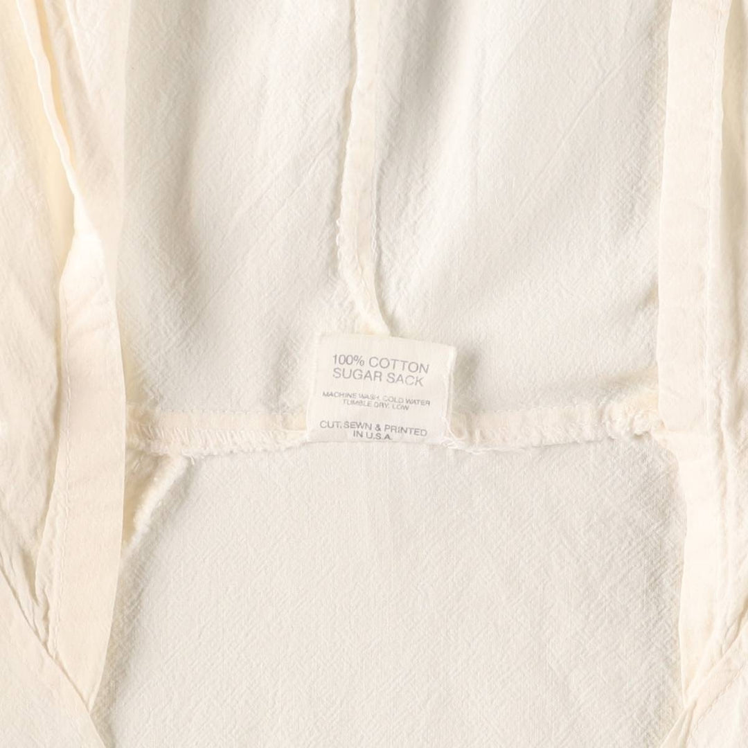 Vintage 90'S sweet sacks Budweiser pullover, three-quarter sleeve cotton hoodie, men's size L cotton white type Vintage Second Hand