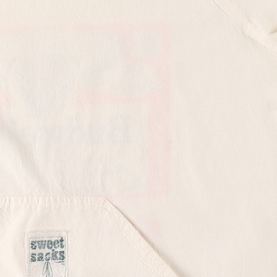 Vintage 90'S sweet sacks Budweiser pullover, three-quarter sleeve cotton hoodie, men's size L cotton white type Vintage Second Hand