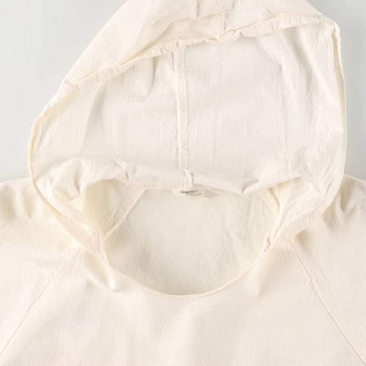 Vintage 90'S sweet sacks Budweiser pullover, three-quarter sleeve cotton hoodie, men's size L cotton white type Vintage Second Hand