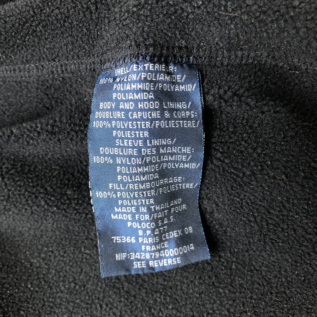 Ralph Lauren POLO by Ralph Lauren padded hoodie/puffer jacket, men's size XL Nylon Beige type Vintage Second Hand