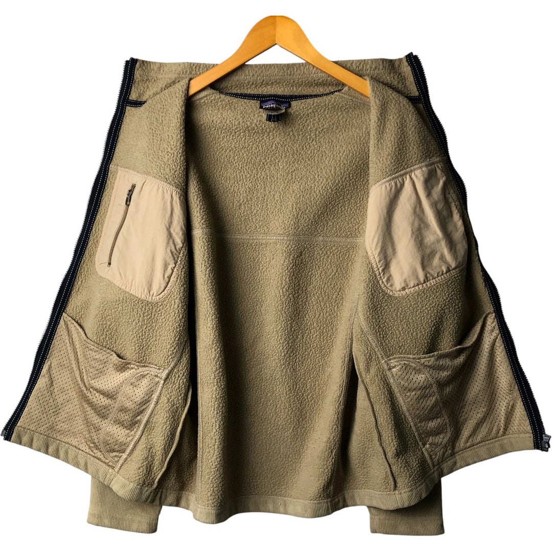 2000'S Patagonia Synchilla Fleece Jacket (25360FA), Men's Size L polyester Beige type Vintage Second Hand