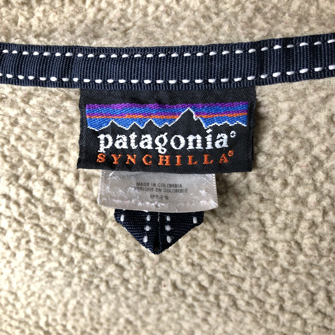 2000'S Patagonia Synchilla Fleece Jacket (25360FA), Men's Size L polyester Beige type Vintage Second Hand