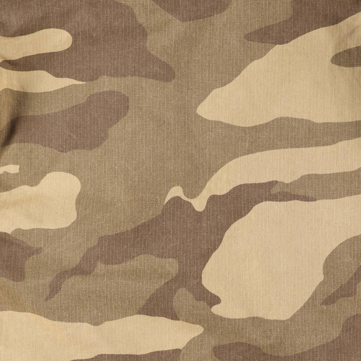 Stussy Camouflage Pattern Military HBT Jacket, Men's Size Medium cotton Khaki type brown Vintage Second Hand