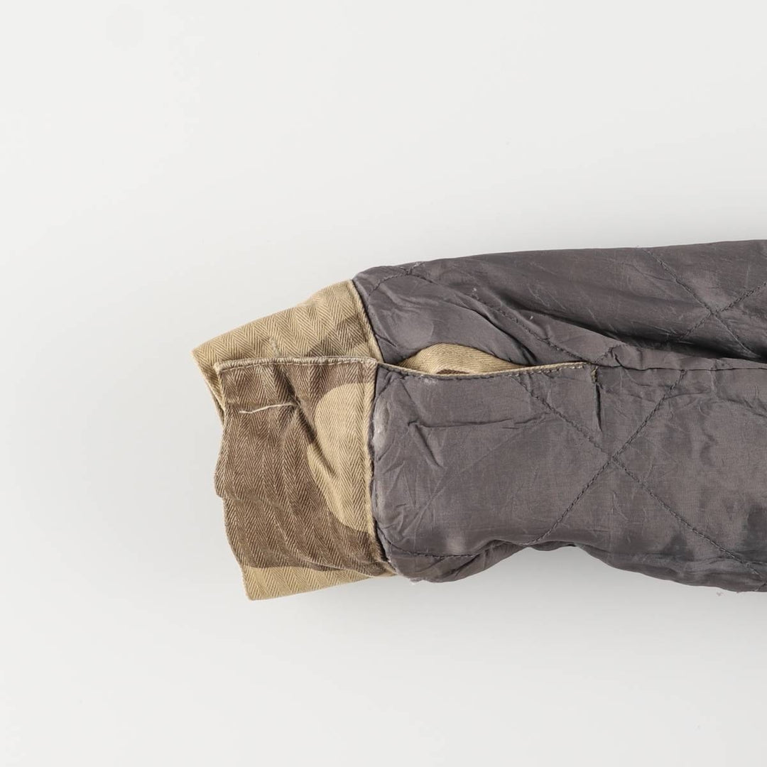 Stussy Camouflage Pattern Military HBT Jacket, Men's Size Medium cotton Khaki type brown Vintage Second Hand