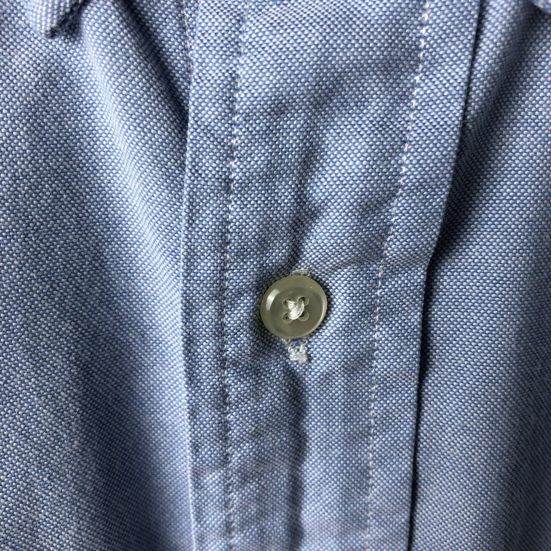 Ralph Lauren YARMOUTH long sleeve button down shirt, men's XXL size cotton Blue type light blue Vintage Second Hand