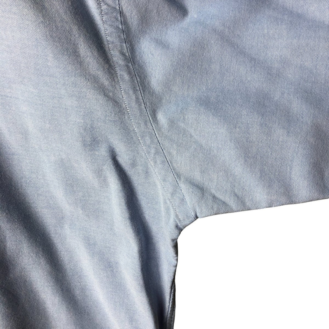 Ralph Lauren YARMOUTH long sleeve button down shirt, men's XXL size cotton Blue type light blue Vintage Second Hand