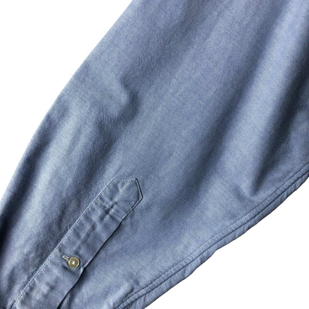 Ralph Lauren YARMOUTH long sleeve button down shirt, men's XXL size cotton Blue type light blue Vintage Second Hand