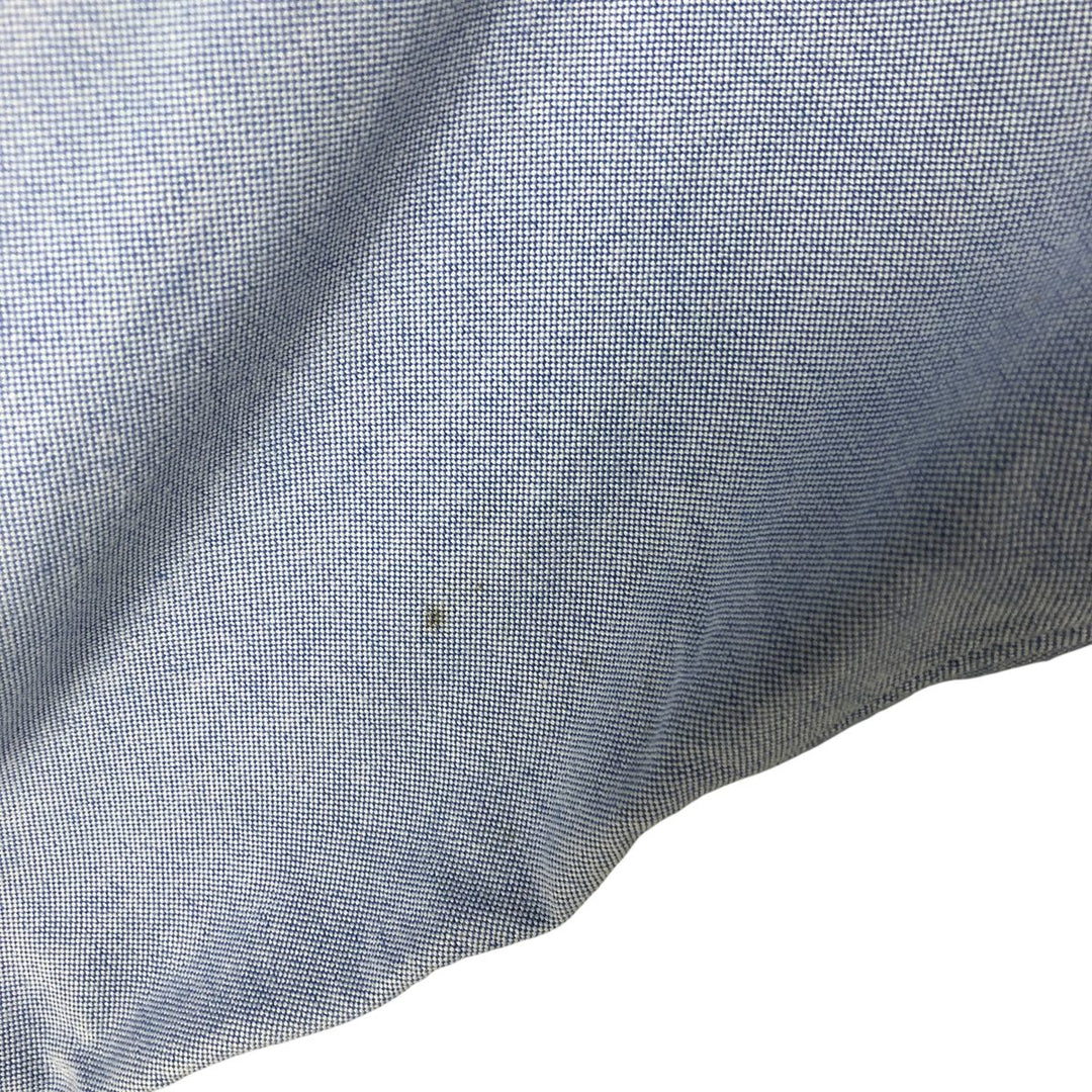 Ralph Lauren YARMOUTH long sleeve button down shirt, men's XL size cotton Blue type light blue Vintage Second Hand