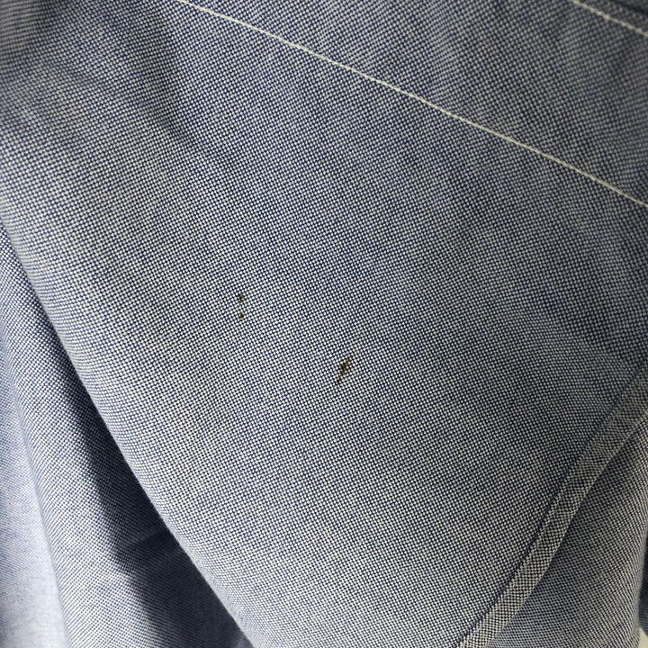 Ralph Lauren YARMOUTH long sleeve button down shirt, men's XL size cotton Blue type light blue Vintage Second Hand