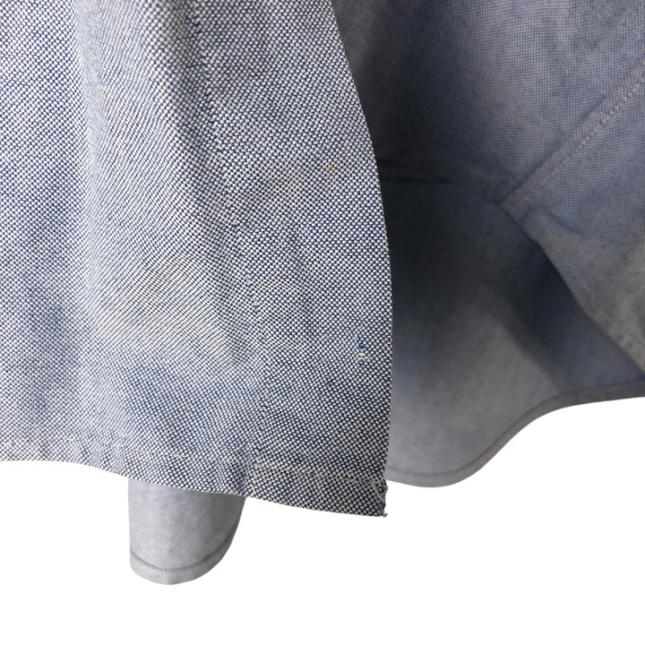 Ralph Lauren YARMOUTH long sleeve button down shirt, men's XL size cotton Blue type light blue Vintage Second Hand