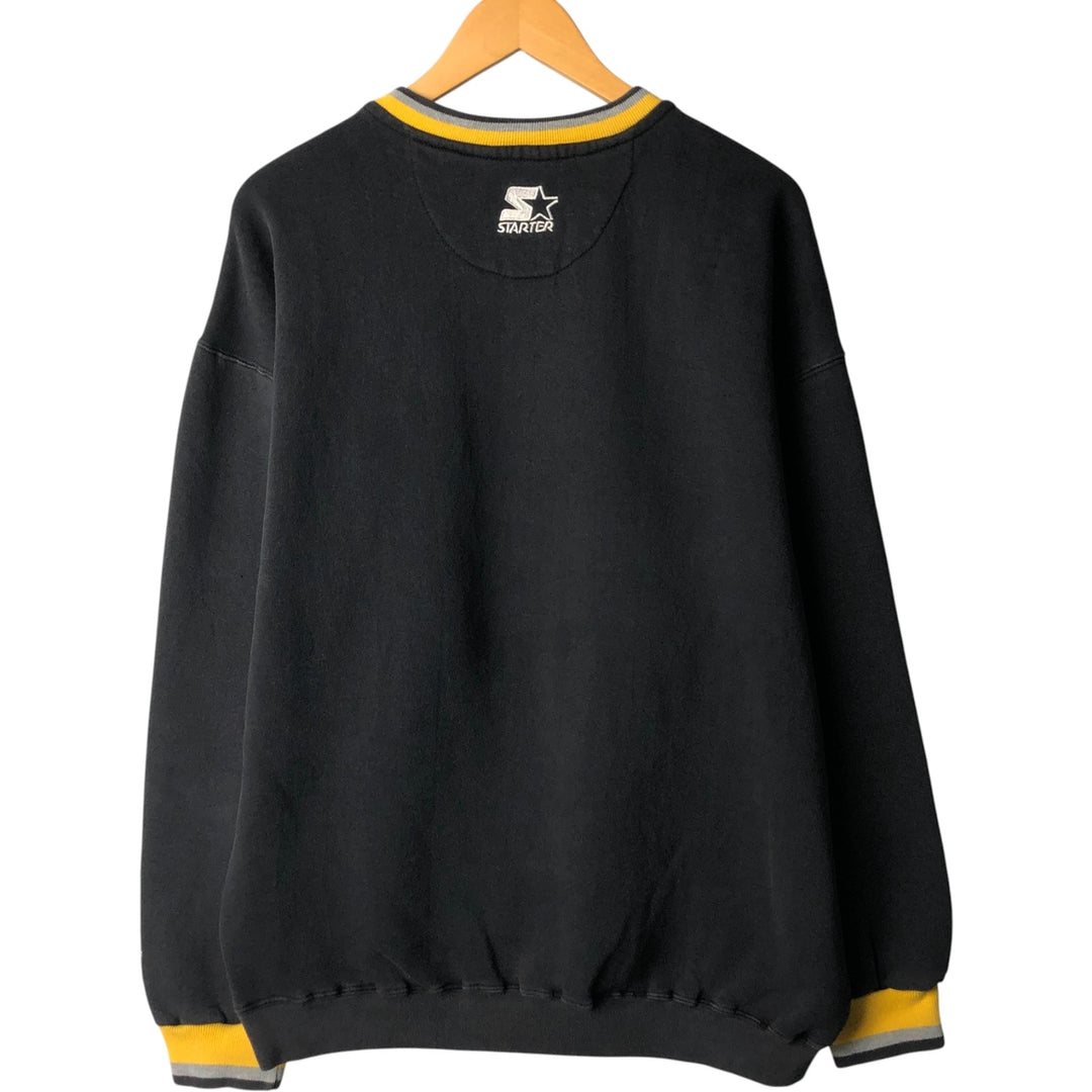 Vintage 90'S Starter NFL Pittsburgh Steelers sweatshirt, men's size XL cotton black type Vintage Second Hand