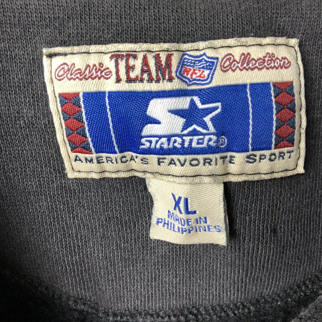 Vintage 90'S Starter NFL Pittsburgh Steelers sweatshirt, men's size XL cotton black type Vintage Second Hand