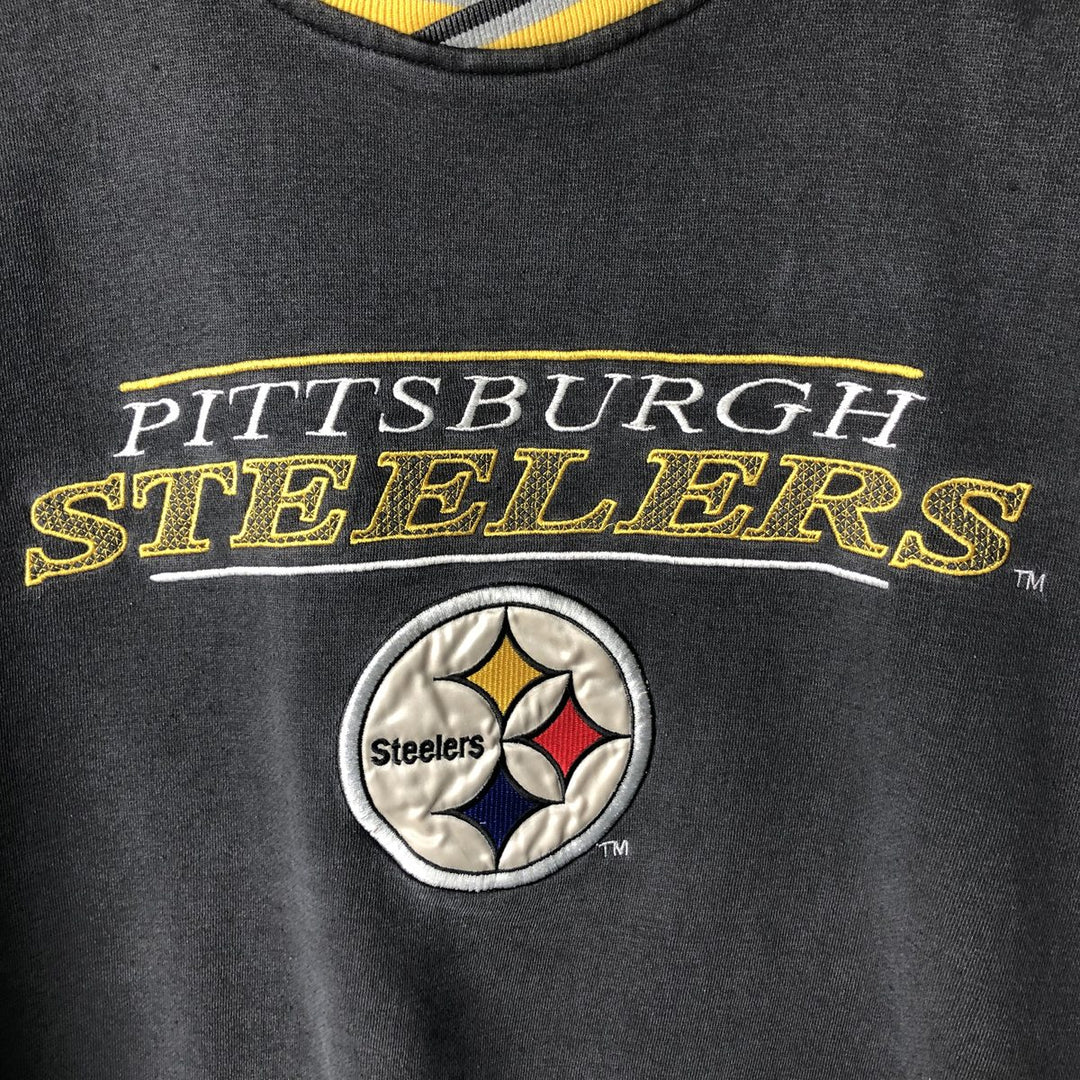 Vintage 90'S Starter NFL Pittsburgh Steelers sweatshirt, men's size XL cotton black type Vintage Second Hand