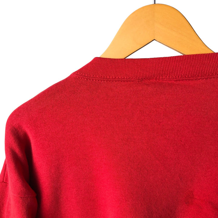 NHL DETROIT RED WINGS Men's Printed Sweatshirt, Size L unclear red type Vintage Second Hand