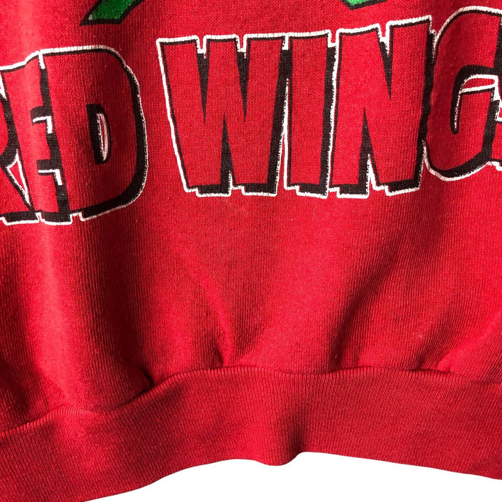 NHL DETROIT RED WINGS Men's Printed Sweatshirt, Size L unclear red type Vintage Second Hand