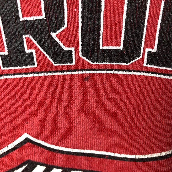 NHL DETROIT RED WINGS Men's Printed Sweatshirt, Size L unclear red type Vintage Second Hand