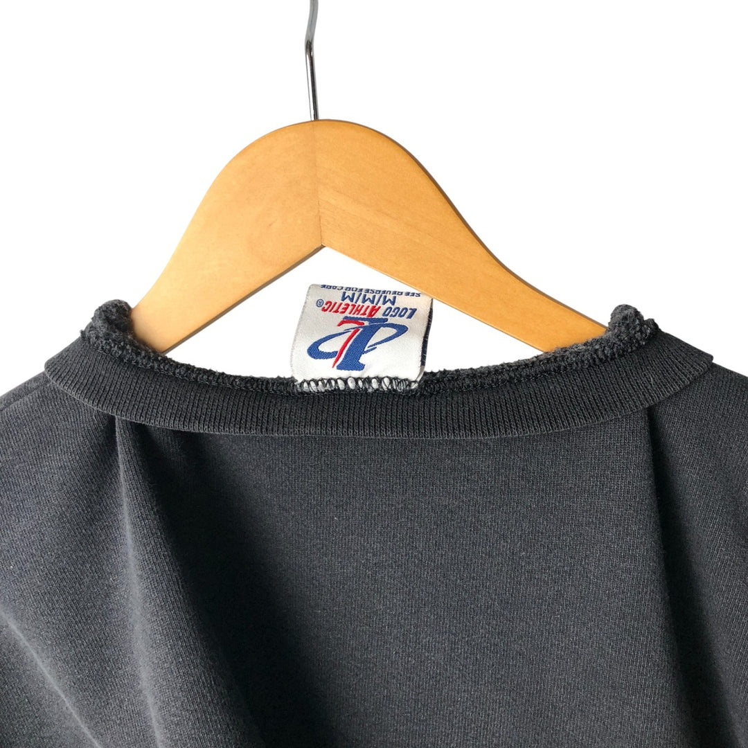 Vintage 90'S Logo Athletic NHL Philadelphia Flyers Sweatshirt, Made in USA, Men's Size Medium cotton black type Vintage Second Hand