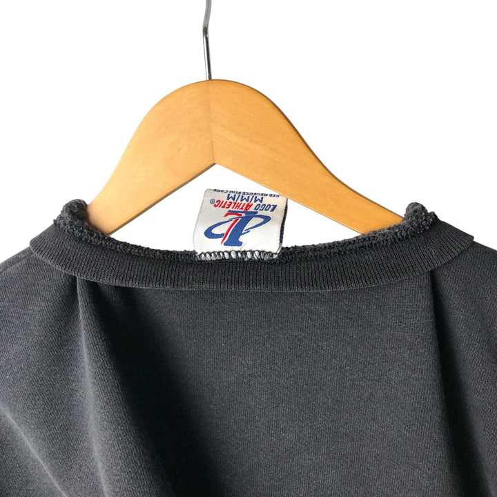 Vintage 90'S Logo Athletic NHL Philadelphia Flyers Sweatshirt, Made in USA, Men's Size Medium cotton black type Vintage Second Hand