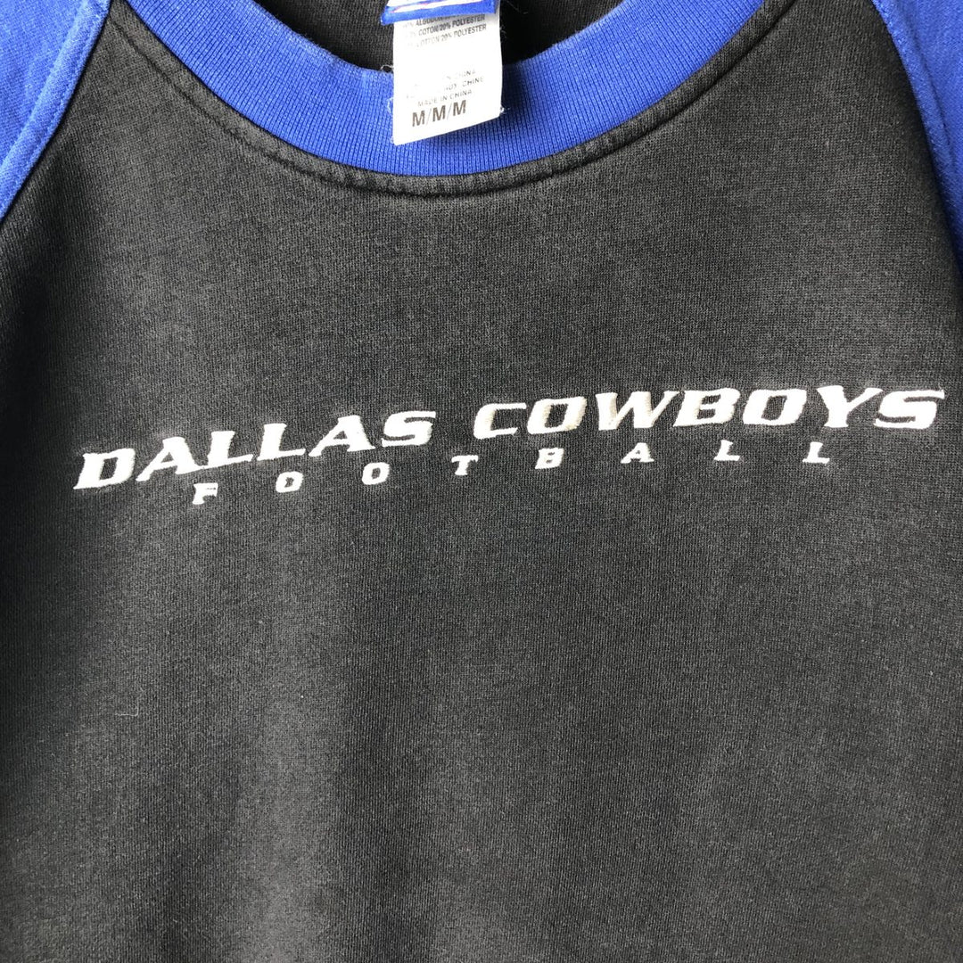 Vintage Reebok NFL Dallas Cowboys sweatshirt, size M, men's cotton black type Vintage Second Hand