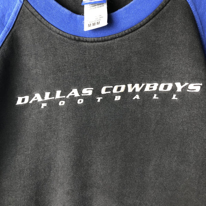 Vintage Reebok NFL Dallas Cowboys sweatshirt, size M, men's cotton black type Vintage Second Hand