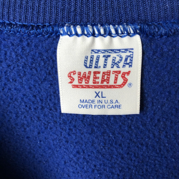 Vintage 90'S ULTRA SWEATS NFL Detroit Lions Print Sweatshirt, Made in USA, Men's Size XL polyester blue type Vintage Second Hand
