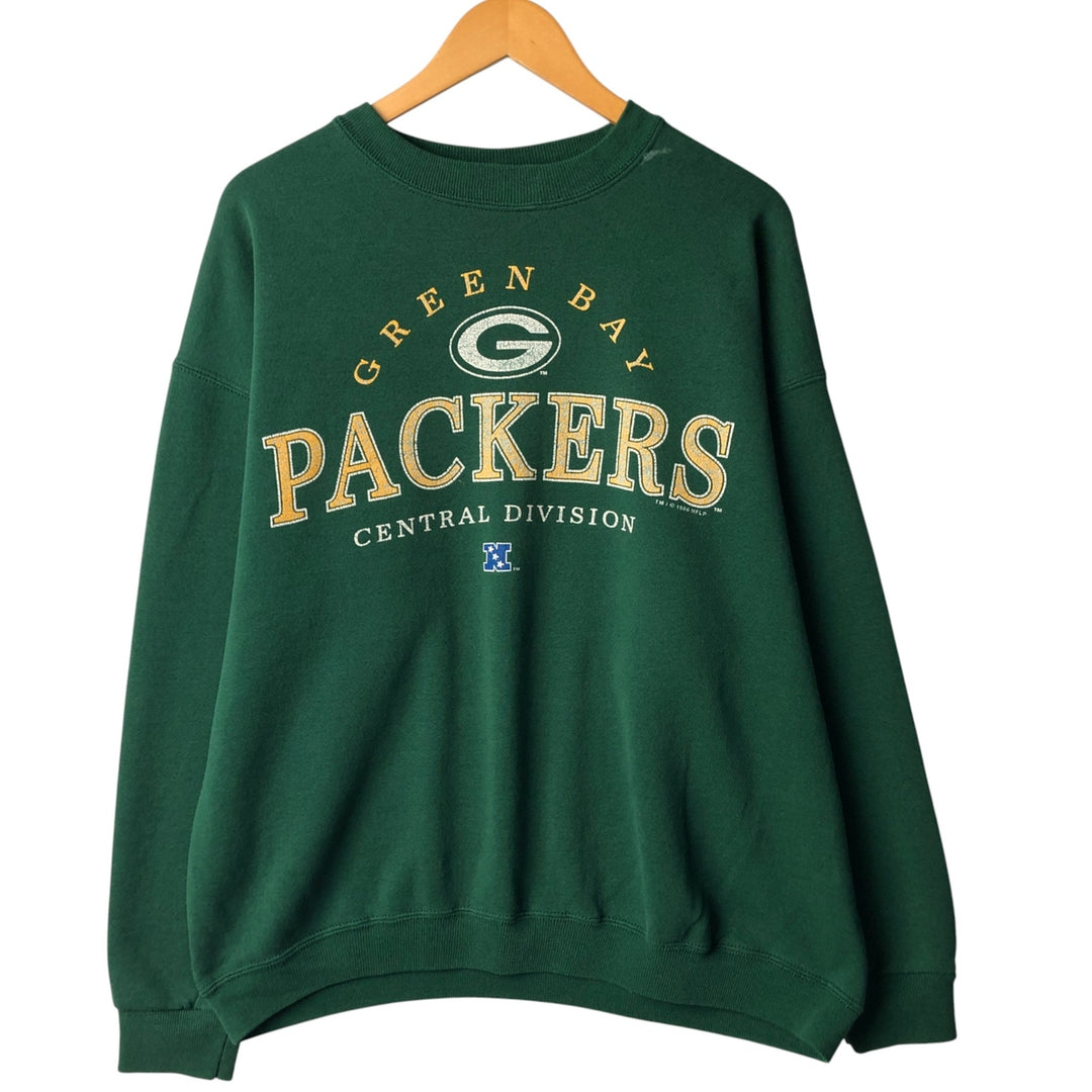 Vintage 1990'S GALT SAND NFL Green Bay Packers Print Sweatshirt, Men's Size XL cotton green type Vintage Second Hand