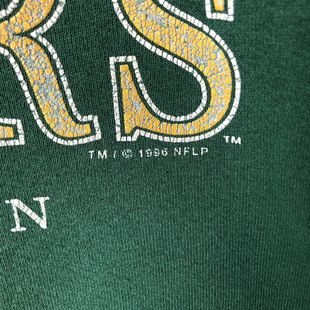Vintage 1990'S GALT SAND NFL Green Bay Packers Print Sweatshirt, Men's Size XL cotton green type Vintage Second Hand