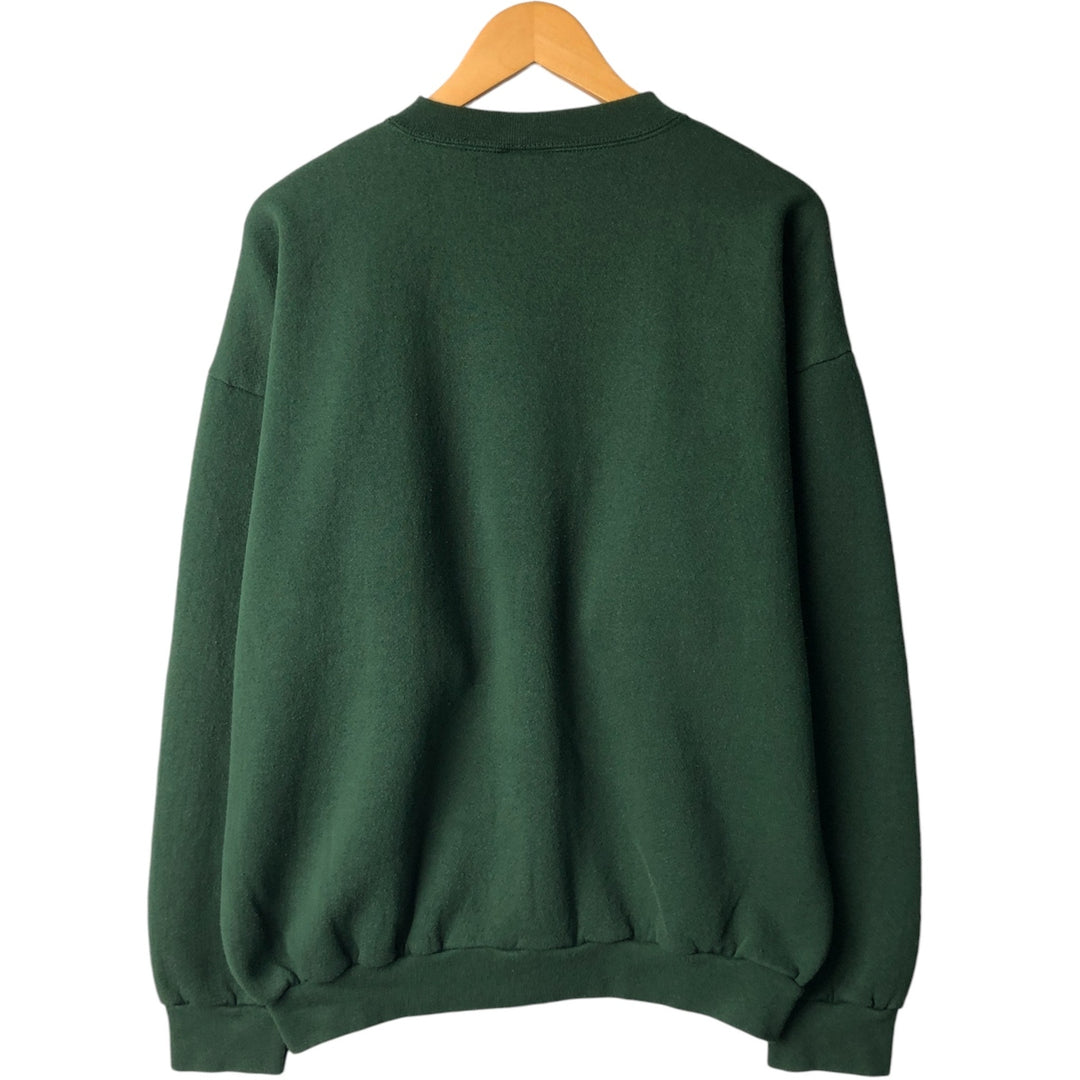 Vintage 90'S NFL Green Bay Packers Logo 7 Heavyweight Sweatshirt, Made in USA, Men's Size XL cotton Green type dark green Vintage Second Hand
