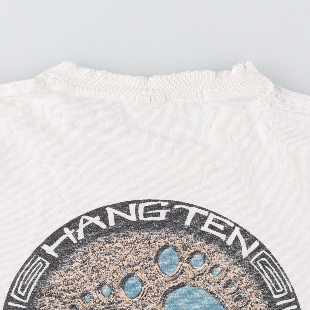HANG TEN Surf Skate T-shirt, Men's Size L unclear white type Vintage Second Hand