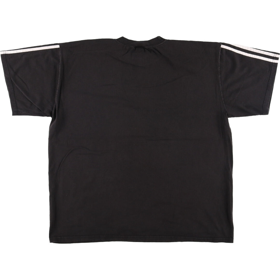 Vintage 90'S Adidas logo T-shirt, size L, men's cotton black type Vintage Second Hand