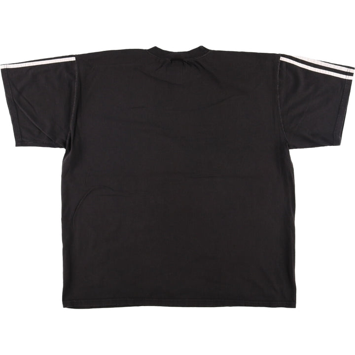 Vintage 90'S Adidas logo T-shirt, size L, men's cotton black type Vintage Second Hand