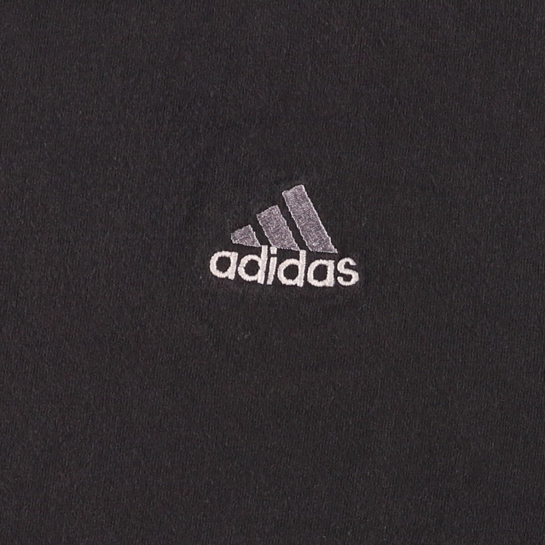 Vintage 90'S Adidas logo T-shirt, size L, men's cotton black type Vintage Second Hand