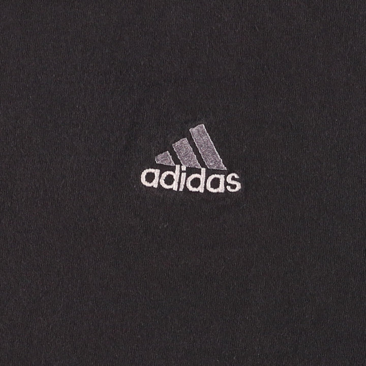 Vintage 90'S Adidas logo T-shirt, size L, men's cotton black type Vintage Second Hand