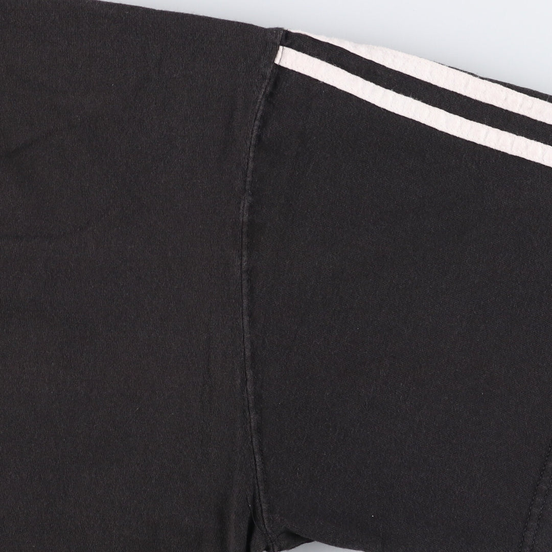 Vintage 90'S Adidas logo T-shirt, size L, men's cotton black type Vintage Second Hand