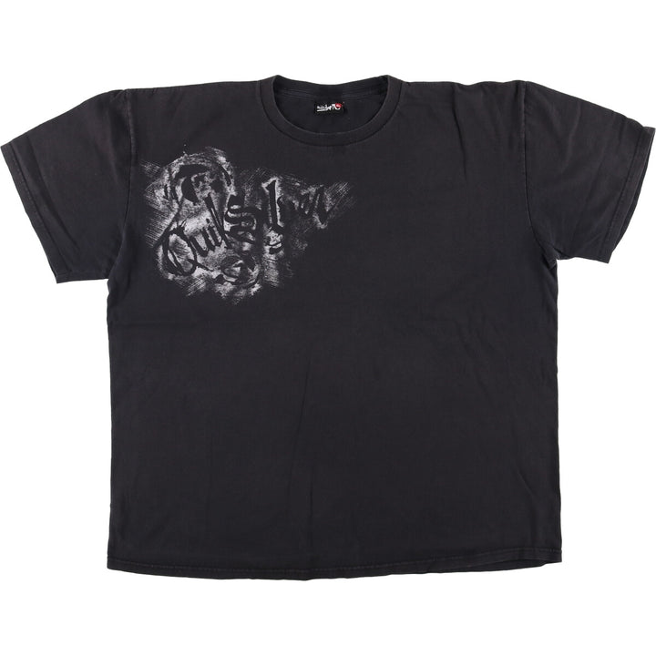 Quiksilver Sports Print T-Shirt, Men's XXL unclear black type Vintage Second Hand