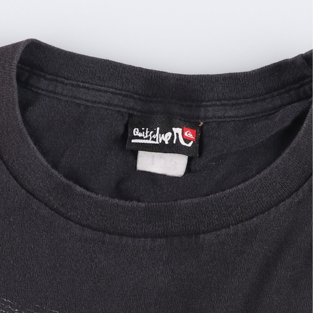 Quiksilver Sports Print T-Shirt, Men's XXL unclear black type Vintage Second Hand