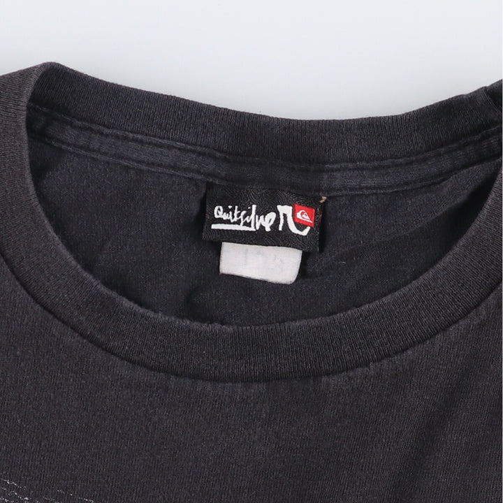 Quiksilver Sports Print T-Shirt, Men's XXL unclear black type Vintage Second Hand