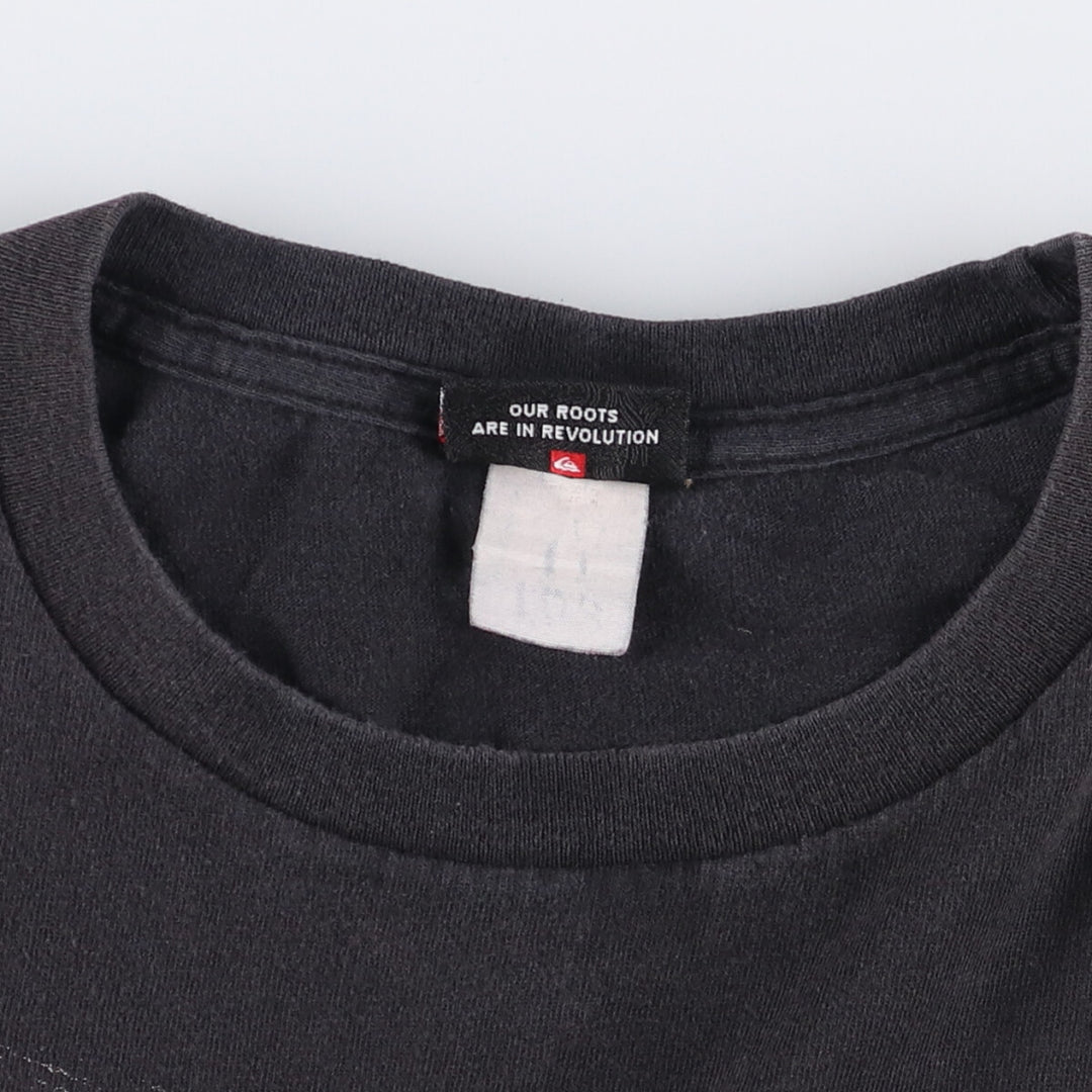 Quiksilver Sports Print T-Shirt, Men's XXL unclear black type Vintage Second Hand