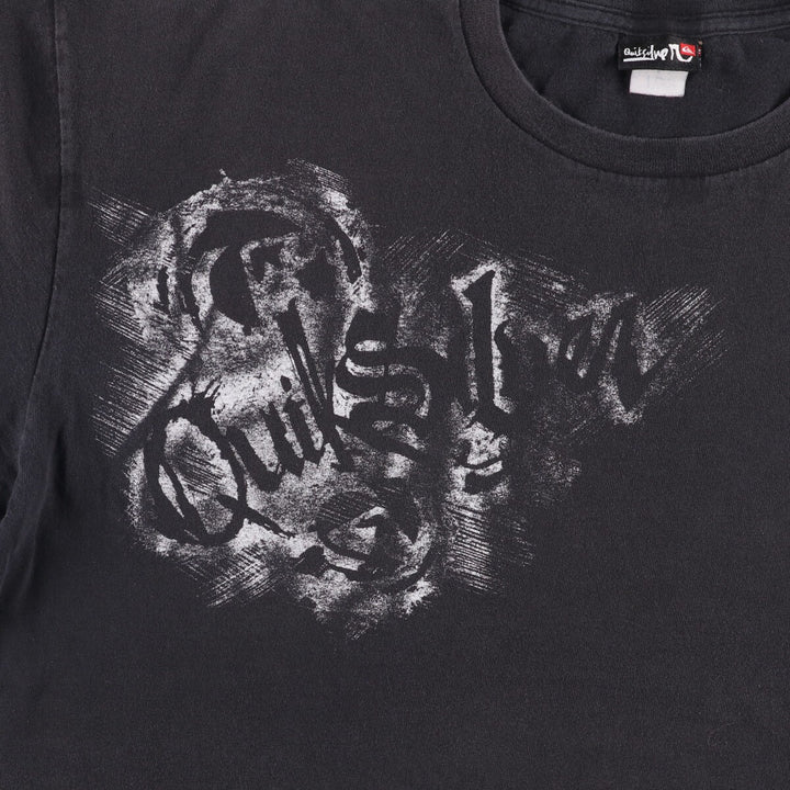 Quiksilver Sports Print T-Shirt, Men's XXL unclear black type Vintage Second Hand