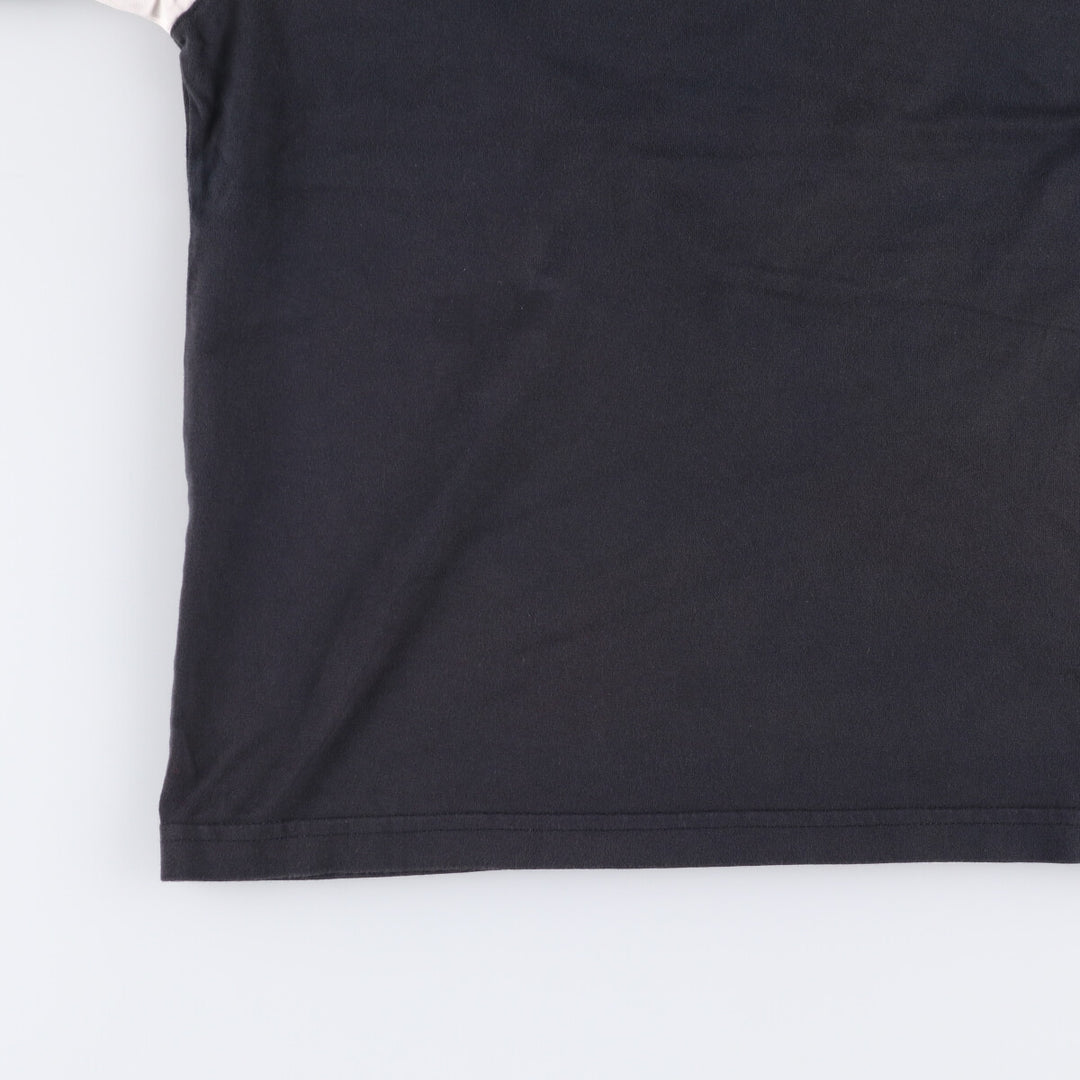 Nike Raglan Sleeve One-Point Logo T-Shirt, Men's Size L cotton black type Vintage Second Hand