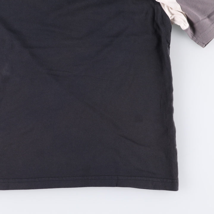 Nike Raglan Sleeve One-Point Logo T-Shirt, Men's Size L cotton black type Vintage Second Hand