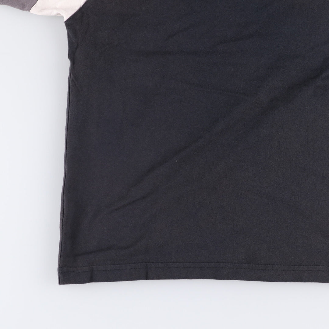 Nike Raglan Sleeve One-Point Logo T-Shirt, Men's Size L cotton black type Vintage Second Hand