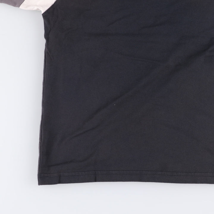 Nike Raglan Sleeve One-Point Logo T-Shirt, Men's Size L cotton black type Vintage Second Hand