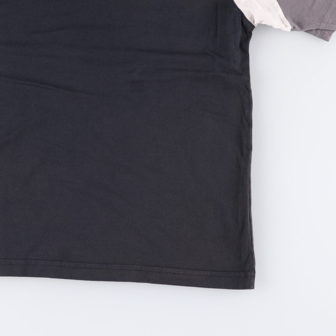 Nike Raglan Sleeve One-Point Logo T-Shirt, Men's Size L cotton black type Vintage Second Hand